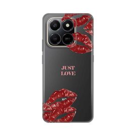 Silikonska futrola PRINT Skin - Honor X7d 4G/400 Smart 5G Just Love Pink.