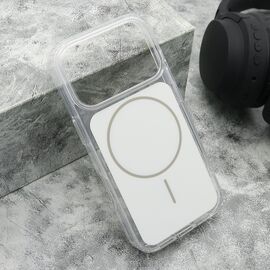 Futrola AMBER SHINE MagSafe - iPhone 17 Pro/iPhone 18 Pro (6.3) bela (MS).