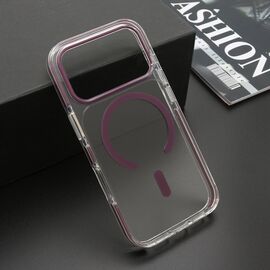 Futrola COLOR providna MagSafe - iPhone 17 Pro/iPhone 18 Pro (6.3) ljubicasta (MS).