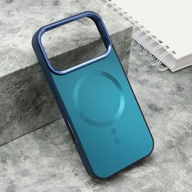 Futrola COLOR METAL Magsafe - iPhone 17 Pro/iPhone 18 Pro (6.3) plava (big camera) (MS).