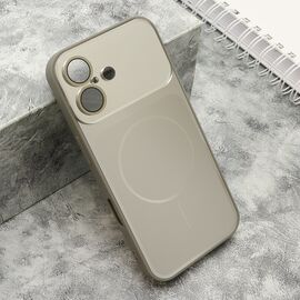 Futrola COLOR METAL MagSafe II - iPhone 16 (6.1) srebrna (MS).