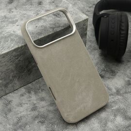 Futrola PRESTIGE LEATHER MagSafe - iPhone 17 Pro Max (6.9)/iPhone 18 Pro Max (6.9) siva (MS).