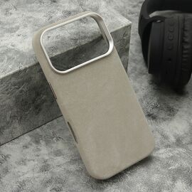 Futrola PRESTIGE LEATHER MagSafe - iPhone 17 Pro (6.3)/iPhone 18 Pro (6.3) siva (MS).
