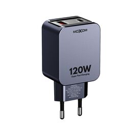 Kucni punjac MOXOM MX-HC316 Turbo 120W AVS + Type C Type C kabl crni (MS).