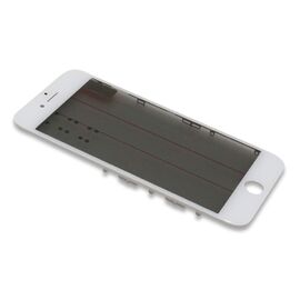 Staklo touchscreen-a - Iphone 7 sa frejmom + oca i polaroid white (beli) ORG (MS).