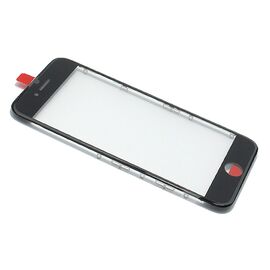 Staklo touchscreen-a - Iphone 7 sa frejmom black (crni) (MS).
