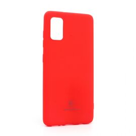 Silikonska futrola Teracell Giulietta - Samsung A415F Galaxy A41 mat crvena.
