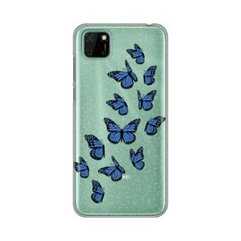 Silikonska futrola PRINT Skin Diamond - Huawei Y5p/Honor 9S Blue Butterflies.