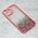 Futrola Frame Glitter - iPhone 13 Pro Max 6.7 roze.