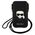 Futrola Karl Lagerfeld Pouch Pu Saffiano Karl Head Large - telefone do 6,7" crna ( KLHCP12LOPHKHK).