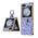 Futrola Luxurious Shell Pattern - Samsung F741B Galaxy Z Flip 6 5G ljubicasta.