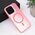 Futrola Magsafe providna - iPhone 16 Pro roze.