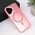 Futrola Magsafe providna - iPhone 16 6.1 roze.