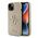 Futrola Guess Hc Fixed Glitter 4G Big Metal Logo - iPhone 15 zlatna (GUHCP15SHG4SGD).