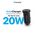 Auto punjac Teracell Evolution TC-12 PD 20W crni sa PD Lightning kablom crni.