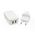 Kucni punjac LDNIO A2204 2xUSB 5V 2.4A sa type C kablom beli.