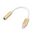 Adapter - slusalice iP-11 iPhone lightning na 3.5mm zlatni.