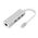 Adapter Type C na 3 USB 3.0 + RJ45 Gb JWD-T5 srebrni.