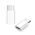 Adapter OTG micro USB na Type C beli.