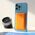 Futrola Leather Magsafe Pocket - iPhone 12 narandzasta.