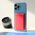 Futrola Leather Magsafe Pocket - iPhone 13 crvena.