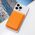 Futrola Leather Magsafe Pocket - iPhone 14 narandzasta.