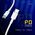 Data kabl KONFULON DC15 PD 60W Super Fast Charge Type C na Type C beli 1m.