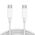 USB data kabl Type C na Type C beli 1m (MS).