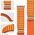 Narukvica Moye Smart Watch Alpine Loop Strap 44/45/49mm Orange with Starlight.