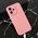 Silikonska futrola Teracell Giulietta - iPhone 16 6.1 mat tamno roze.