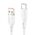 Data kabl KONFULON DC65, 3A, USB na Type C beli 1m.