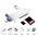 Citac kartica USB JWD 6u1 OTG beli.