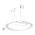 Slusalice sa adapterom - punjenje JH-015 za iPhone lightning bele HQ.