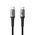 USB data kabl Superior SU-K102 pleteni Fast 60W 3A Type-C na Type-C 1m crni (MS).