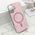 Futrole GLAM GLOW MagSafe - iPhone 16 (6.1) roze (MS).
