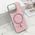 Futrole GLAM GLOW MagSafe - iPhone 16 Pro (6.3) roze (MS).
