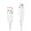 Data kabl KONFULON DC64, 3A, USB iPhone Lightning beli 1m.