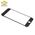 Staklo touchscreen-a - Iphone 6S + frame + OCA stiker (Crown Quality) black (crni) (MS).