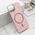 Futrola GLAM GLOW MagSafe - iPhone 13 (6.1) roze (MS).