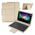 Futrola sa Bluetooth Tastaturom Leather - Tablet 10" Univerzalna zlatna.