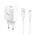 Kucni punjac KONFULON JK90+DC64 PD20W sa USB na iPhone lightning beli.