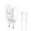 Kucni punjac KONFULON JK91+DC66 PD20W sa PD kablom Type C na iPhone lightning beli.