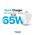 Kucni punjac Teracell Evolution TC-20, GAN, PD Fast charging 65W sa PD type C kablom beli CE.