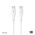 Data kabl Teracell Plus 100W PD Type C na Type C beli 1m.