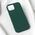 Futrola Teracell Soft Velvet - iPhone 15 tamno zelena.