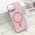 Futrola GLAM GLOW MagSafe - iPhone 15 roze (MS).