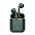 Bluetooth slusalice Airpods Earbuds J18 metalik zelene.