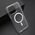 Futrola COLOR FRAME MagSafe - iPhone 15 Pro Max (6.7) srebrna (providna) (MS).