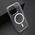 Futrola COLOR FRAME MagSafe - iPhone 15 Pro (6.1) srebrna (providna) (MS).