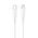 Data kabl KONFULON DC66, 27W, Type C na Lightning beli 1m.